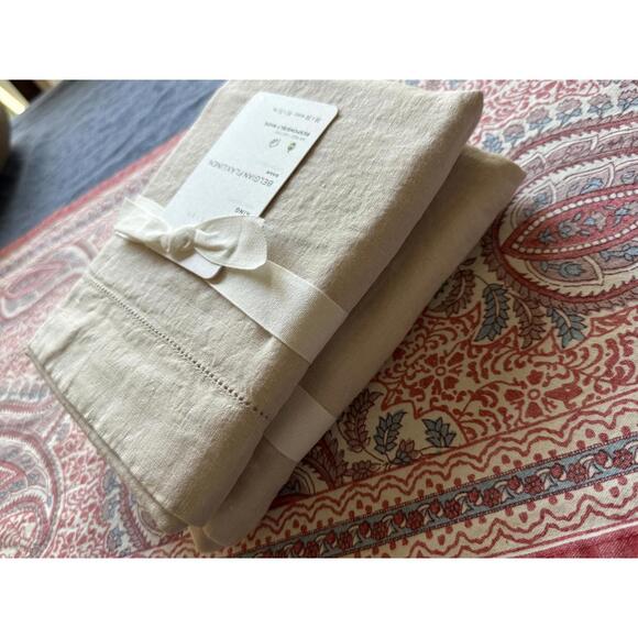 Pottery Barn Other - Set of TWO Pottery Barn King Size Belgian Flax Linen Pillow Shams NWT